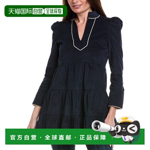 自营 Sail to Sable Baby Corduroy Tunic Flare Dress - blue 美