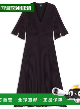 自营 boss吊带连衣裙，浅紫色 美国奥莱直发