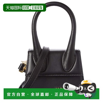 自营Jacquemus Le Chiquito Mini Leather Clutch - black 美国奥