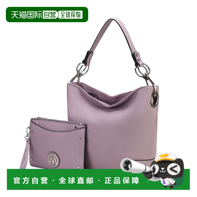 自营 mia k collectionViviana Women's 2Pcs Hobo Bag with Wris