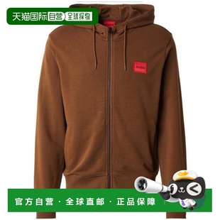 自营hugo bossHugo Men's Daple212 Zip-Up Cotton Drawstring Ho