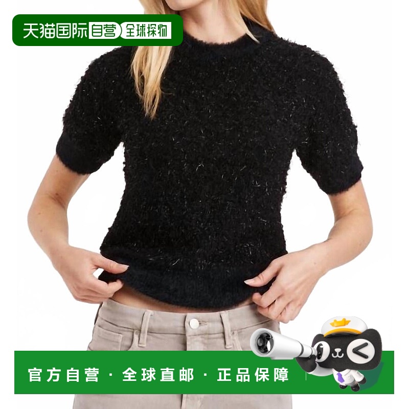 自营another loveSezanna圆领毛衣黑色-黑色 美国奥莱直发