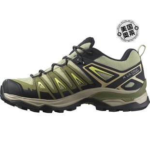 Ultra Pioneer salomon女式 莫斯灰色防水登山鞋 莫斯灰色