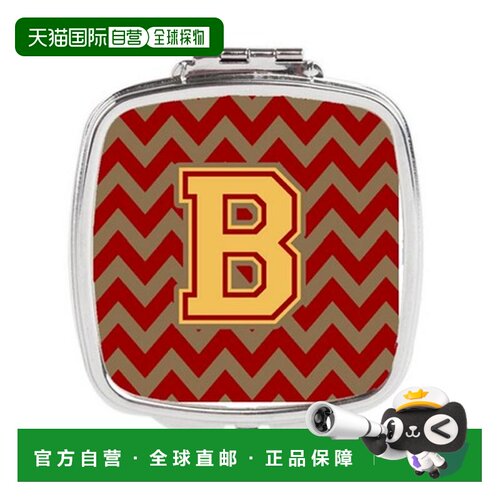 自营Carolines Treasures CJ1048-BSCM 字母 B 雪佛龙石榴石正品
