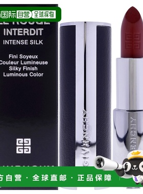 美国直邮GivenchyLe Rouge Interdit 浓密丝滑唇膏女士唇膏3.5ml