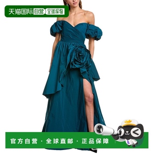 美国奥莱直发新款 自营Marchesa 蓝色 长袍 Notte
