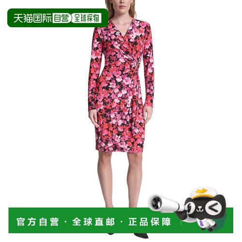 自营DKNY Sheath Dress - blue 美国奥莱直发连衣裙包臀裙