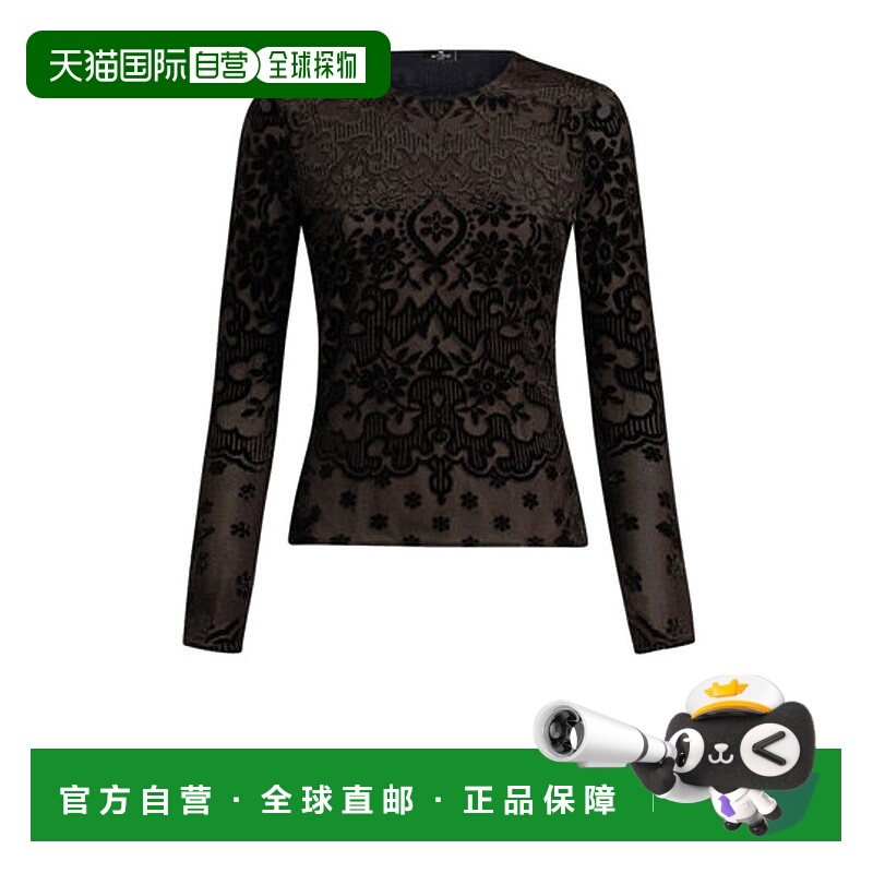 自营etroJaquard Tulle上衣-黑色 美国奥莱直发