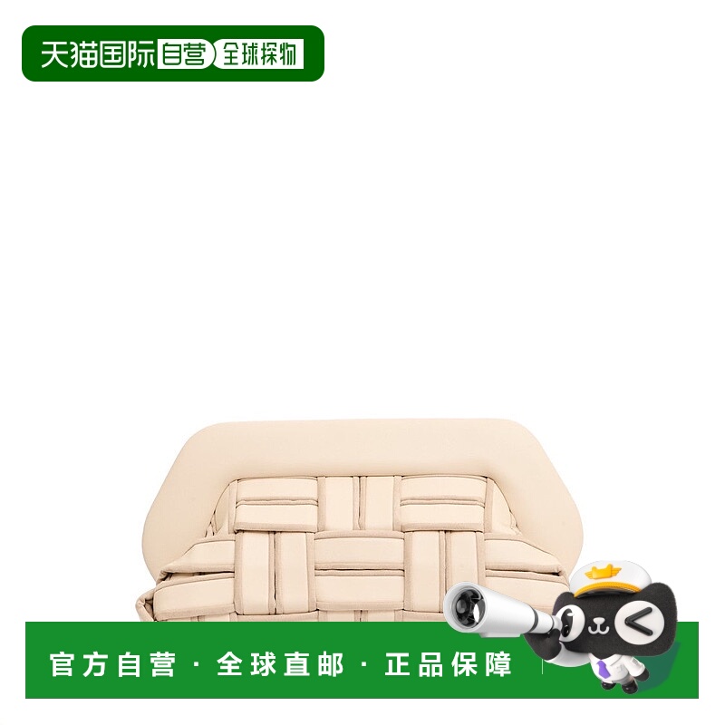 自营themoireClutch Vegan Leather Intreccio Beige Con Profili