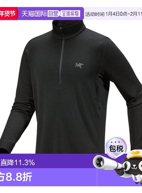 1h可退 加拿大直邮始祖鸟Rho美利奴羊毛拉链领男士轻便基础层