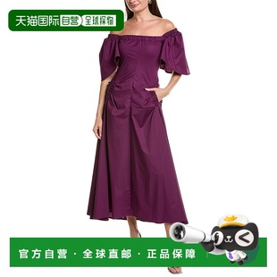 BGL purple Ruched Dress 美国奥莱直发服饰连衣裙 Midi 自营