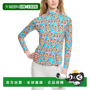 Mock Sleeve Long 美国奥莱直发 Top blue Neck 自营IBKUL