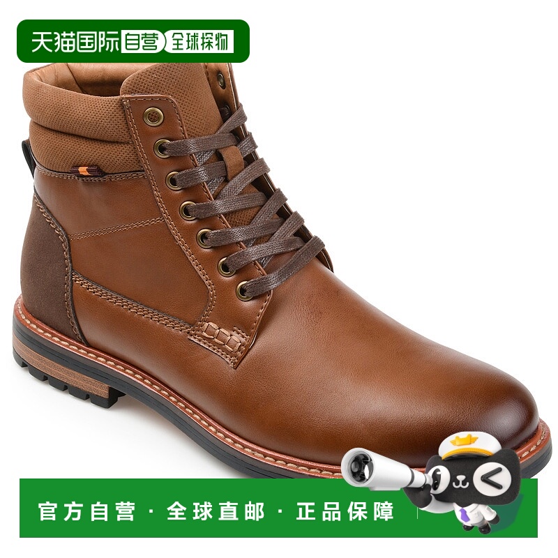 自营 Vance Co. Reeves 踝靴 - 棕色 美国奥莱直发男鞋