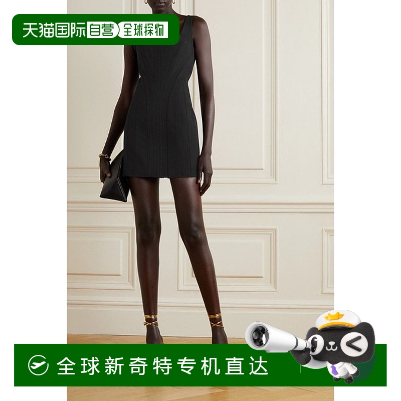 1h可退 香港直邮潮奢 Balmain 巴尔曼 女士 绉纱迷你连衣裙 YF1R4