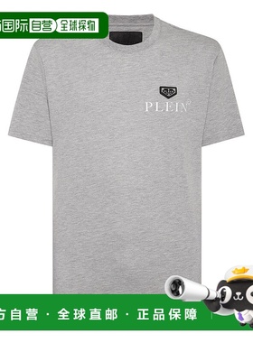 自营 圆领T恤SS Philipp Plein TM-灰色 美国奥莱直发