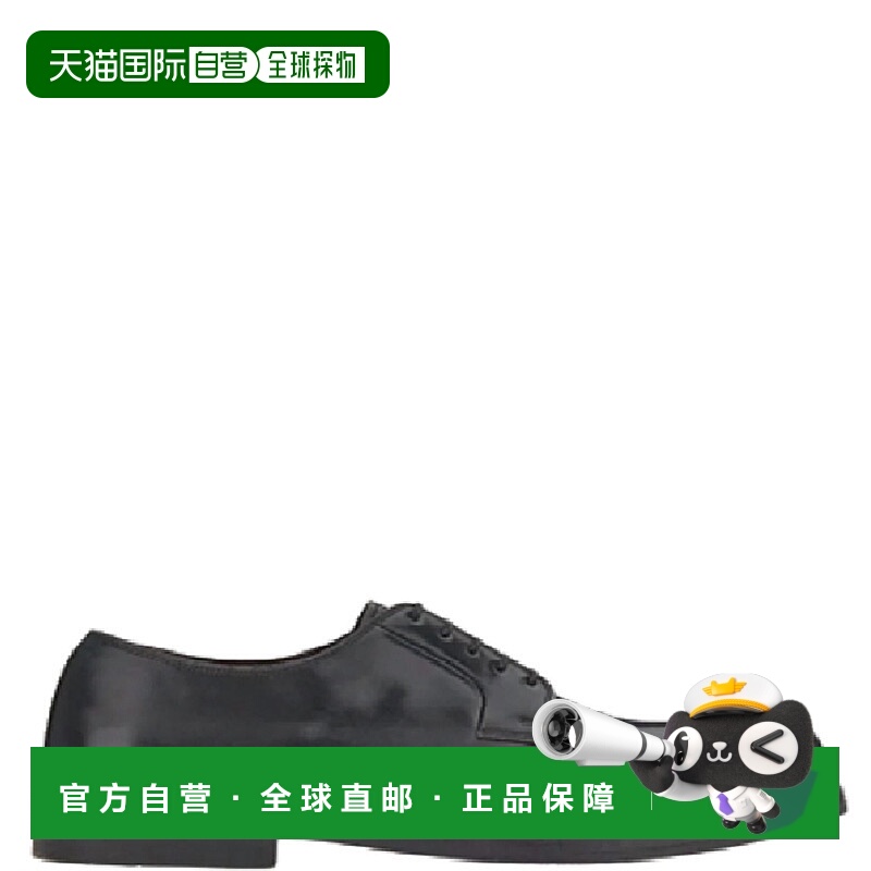 自营salvatore ferragamoMen's Leather Derby Shoes In Black -