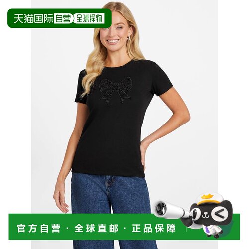 自营guessEco Bowee Tee - black 美国奥莱直发