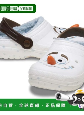 自营Crocs Frozen Olaf Classics 210236-90H Clogs Toddler Whit