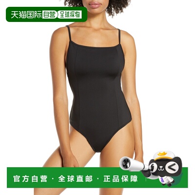 自营Free People Women's Lila Thong Back Bodysuit Black Size