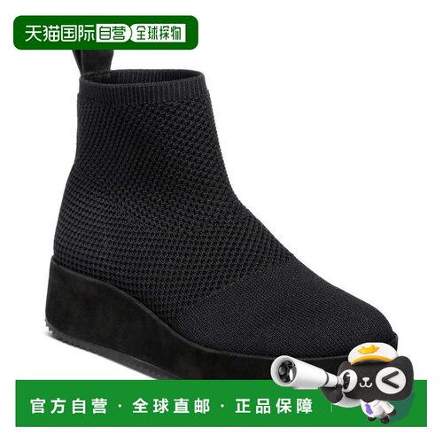 自营Women's Eileen Fisher Mars Boots Black Knit Wedge Heel A