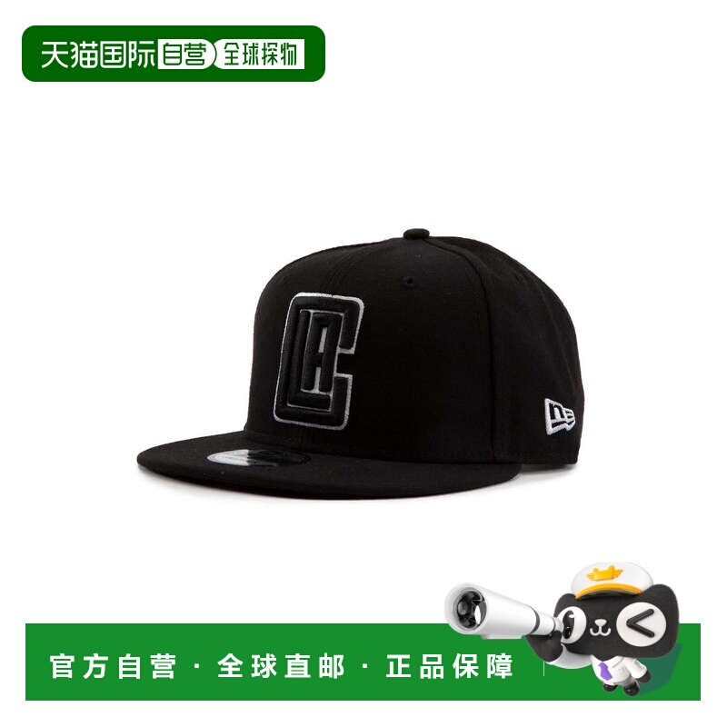 自营new era新时代NBA洛杉矶快船队9Fifty Snapback帽子-黑色 美