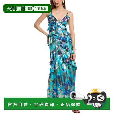 自营Ramy Brook Harlen Gown - Blue 美国奥莱直发吊带连衣裙长裙