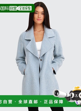 自营 belle & bloom前男友羊毛混纺大号夹克-浅蓝色 美国奥莱直发