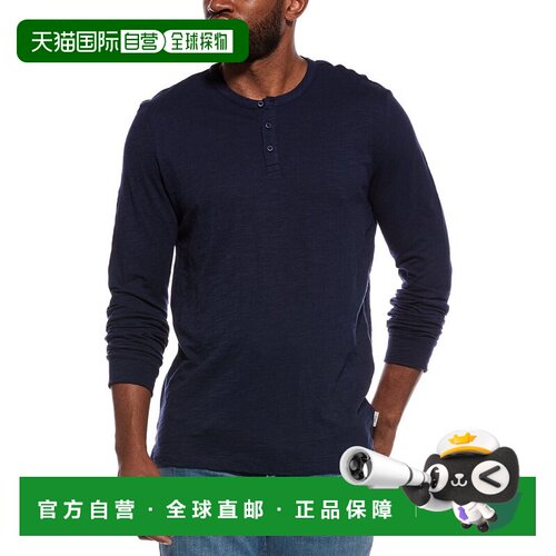 自营Onia Slub Henley Shirt - navy 美国奥莱直发