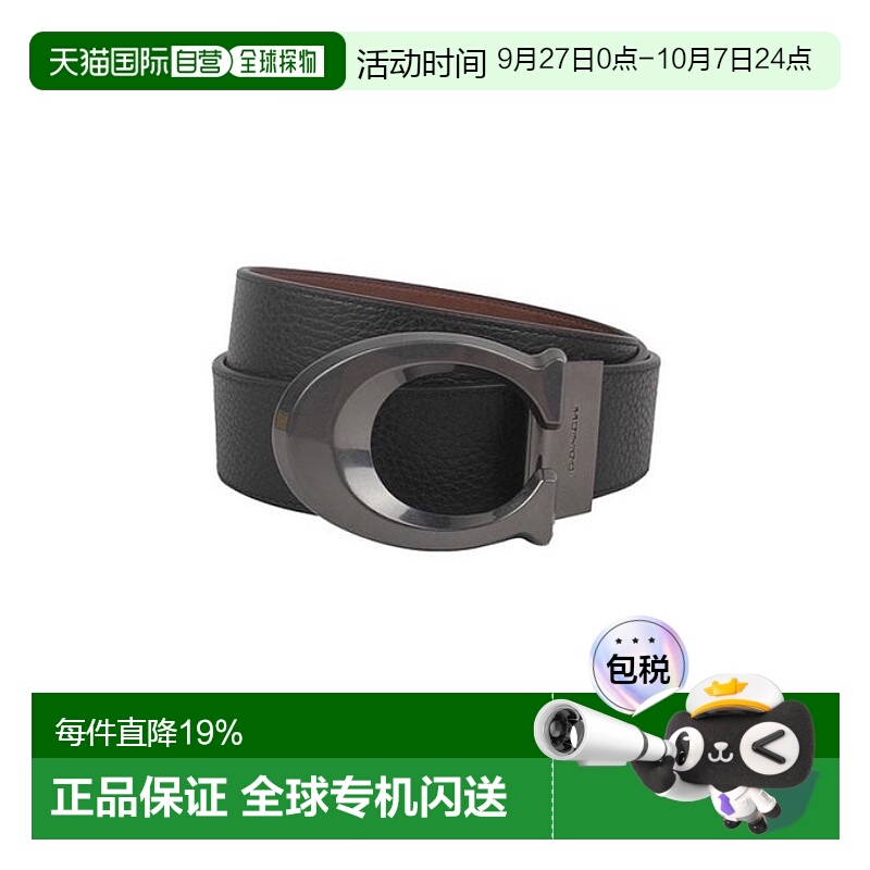 香港直邮Coach蔻驰标志性搭扣腰带黑色CQ013QBLVW休闲百搭