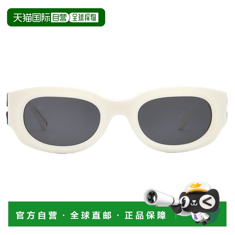 自营Off-White PALMER Dark Grey Oval Unisex Sunglasses OERI14