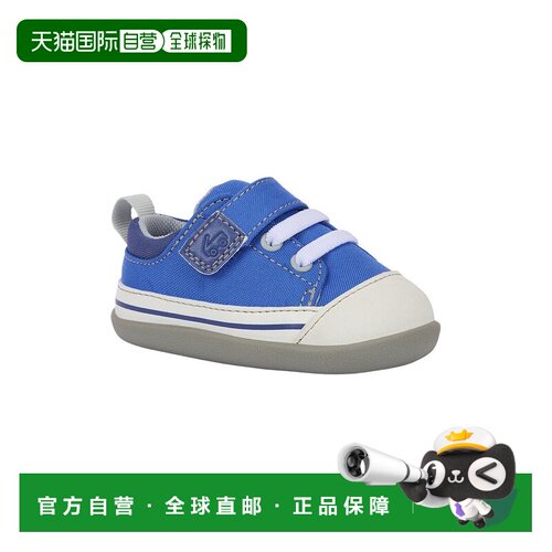 自营See Kai Run Stevie Mini First Walker Sneaker - blue 美国