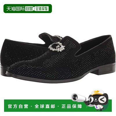 自营Men's Stacy Adams Spark Brooch Loafer Black Rhinestone D