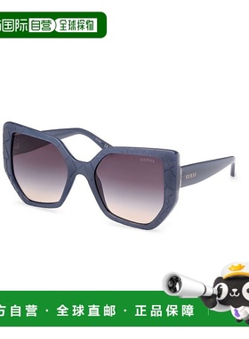 自营Guess Resin Women's Sunglasses - blue 美国奥莱直发太阳镜