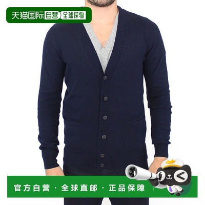 自营 Ermanno Scervino Chic Wool Blend Cardigan Men's Sweater