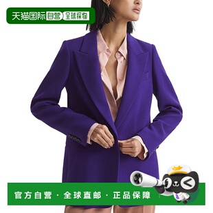 美国奥莱直发 紫色 自营Reiss Blake羊毛运动夹克