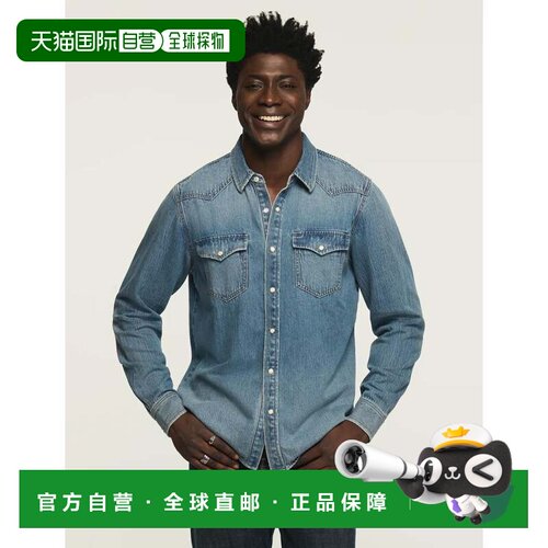自营lucky brandLucky品牌男士牛仔西式衬衫-multi 美国奥莱直发