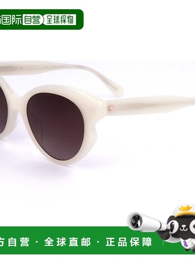 自营 Kate Spade女式53毫米白色太阳镜-白色 美国奥莱直发