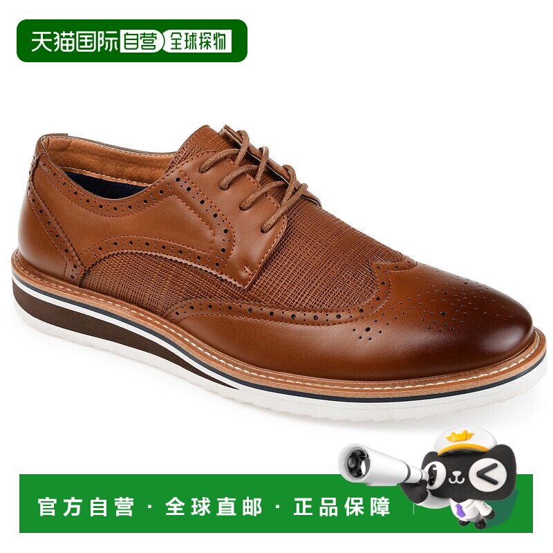 自营 vance co.Vance Warrick Wingtip德比-棕色 美国奥莱直发