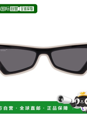 自营Off-White Artemisia Dark Grey Cat Eye Ladies Sunglasses
