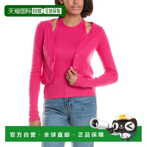 自营Monrow Baby Thermal Cardi Top - pink 美国奥莱直发