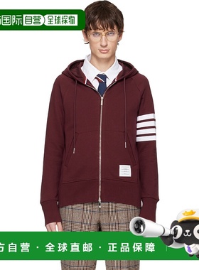 1h可退 香港直邮潮奢 Thom Browne 汤姆 布朗 男士 酒红色 Classi