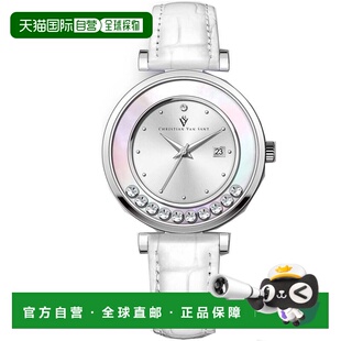 自营Christian Bria 40mm silv Round Women Sant Van Silver