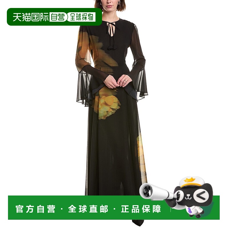 自营misa los angelesMISA洛杉矶Claire Maxi连衣裙-黄色 美国奥