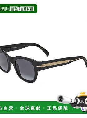 自营David Beckham Men's Black Gold 49mm Sunglasses - black g