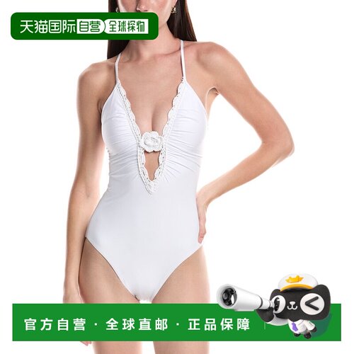 自营BECCA by Rebecca Virtue Colette Plunge One-Piece - white
