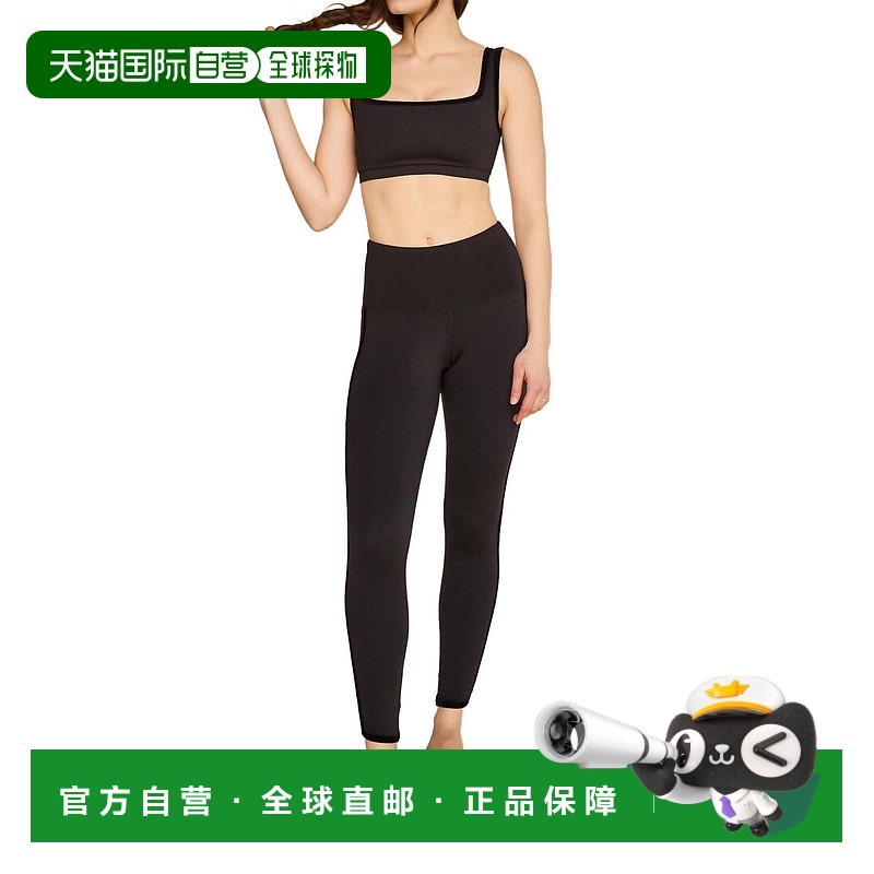 自营 strut thisHavanna脚踝紧身裤黑色天鹅绒-黑色天鹅绒 美国奥