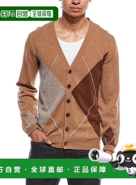 自营Brodie Cashmere Argyle Wool & Cashmere-Blend Cardigan -
