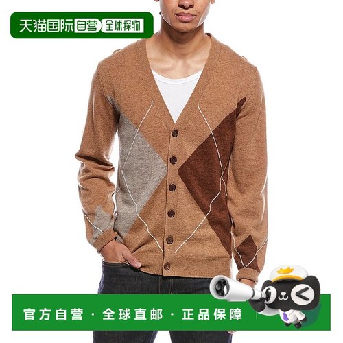 自营Brodie Cashmere Argyle Wool & Cashmere-Blend Cardigan -