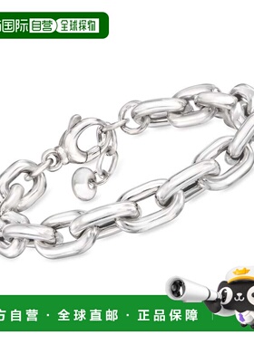 自营Ross-Simons Italian Sterling Silver Chunky Cable-Link Br