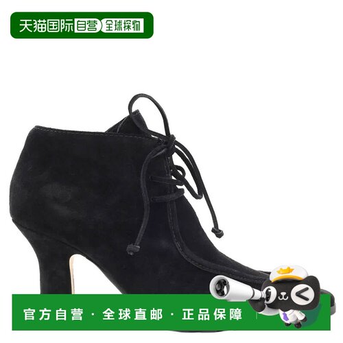 自营Burberry风暴绒面脚踝靴-黑色 美国奥莱直发女鞋